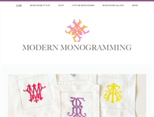 Tablet Screenshot of modern-monogramming.com